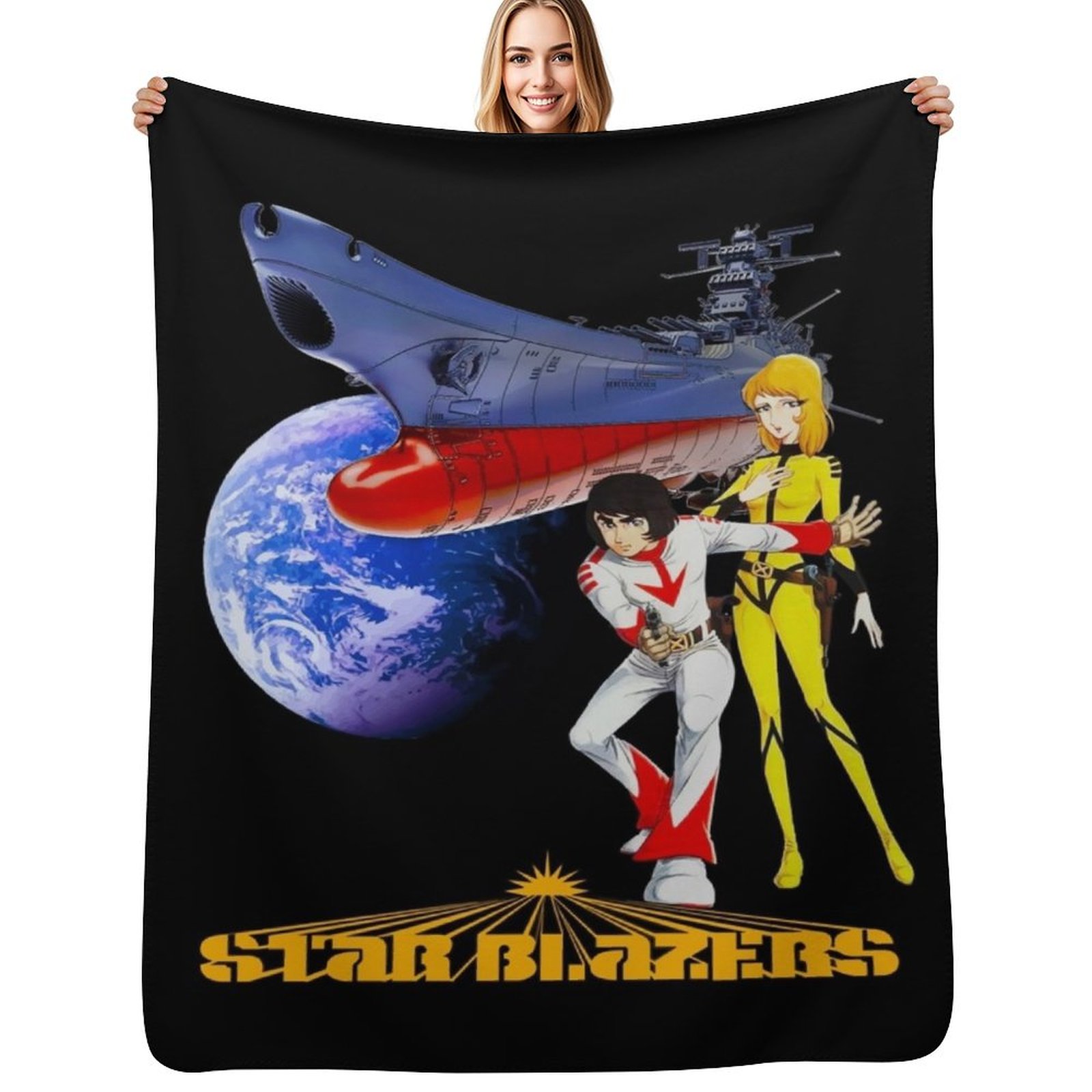 Nova Decor & Lighting Vase - Klasyczna koszulka Star Blazers, koc Wild