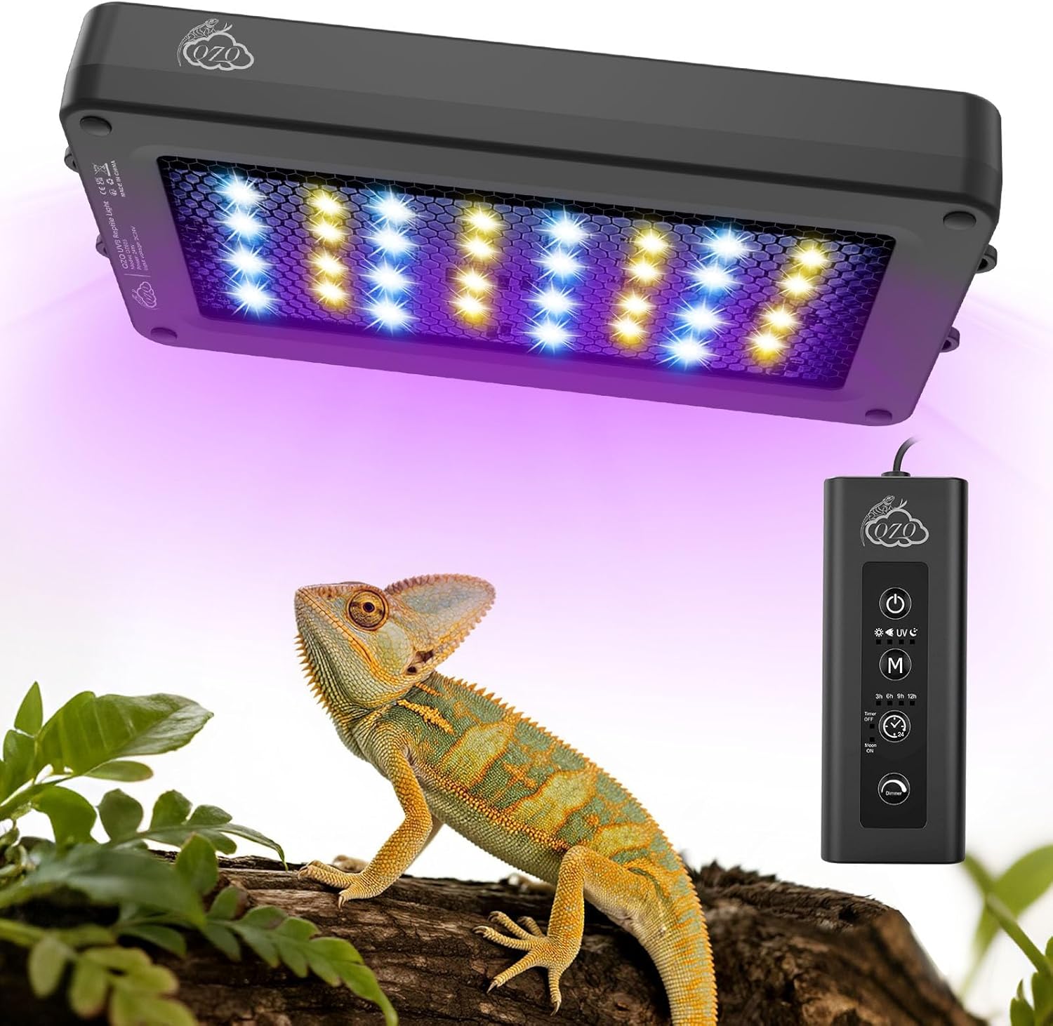 Gecko Lighting & Decor - Lampa LED UVA UVB 24W dla