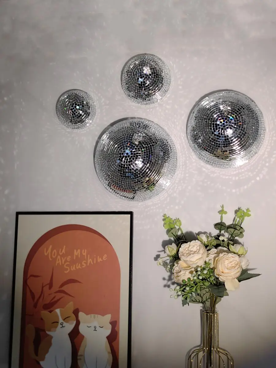 Disco Ball Mirror - Nowe Ścienne Kule Disco Lustrzane Metaliczne