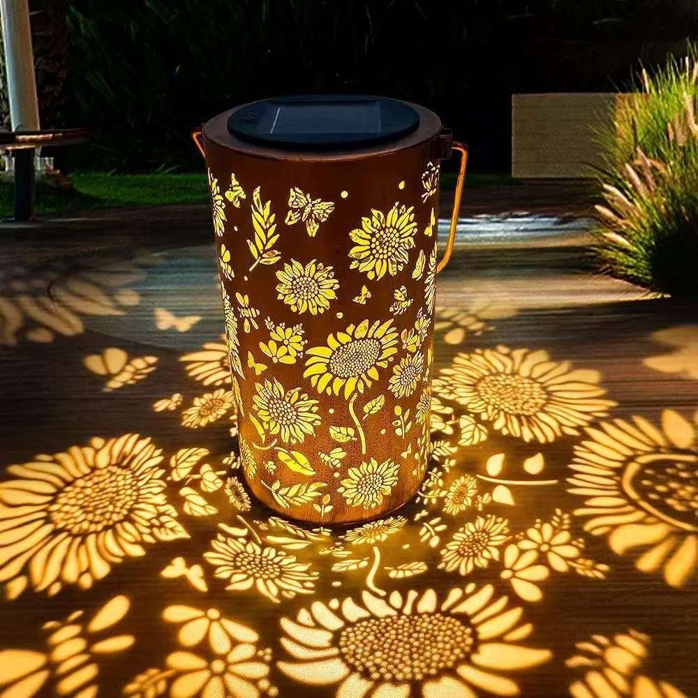 Yard Lighting Decor - Lampa słoneczna w kształcie słonecznika, wodoodporna,