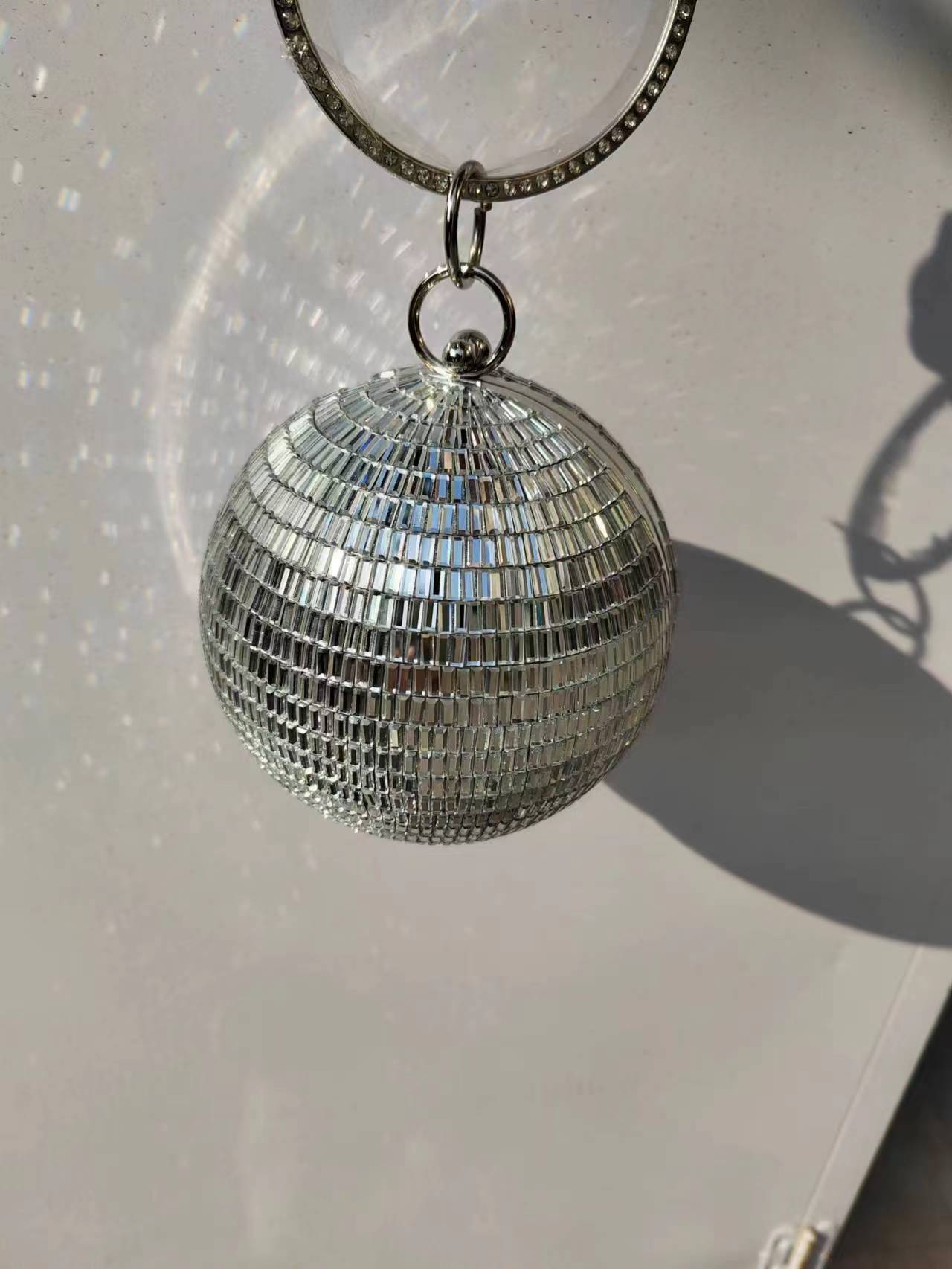 Disco Ball Mirror - 2025 wysokiej klasy torebka srebrne lustro