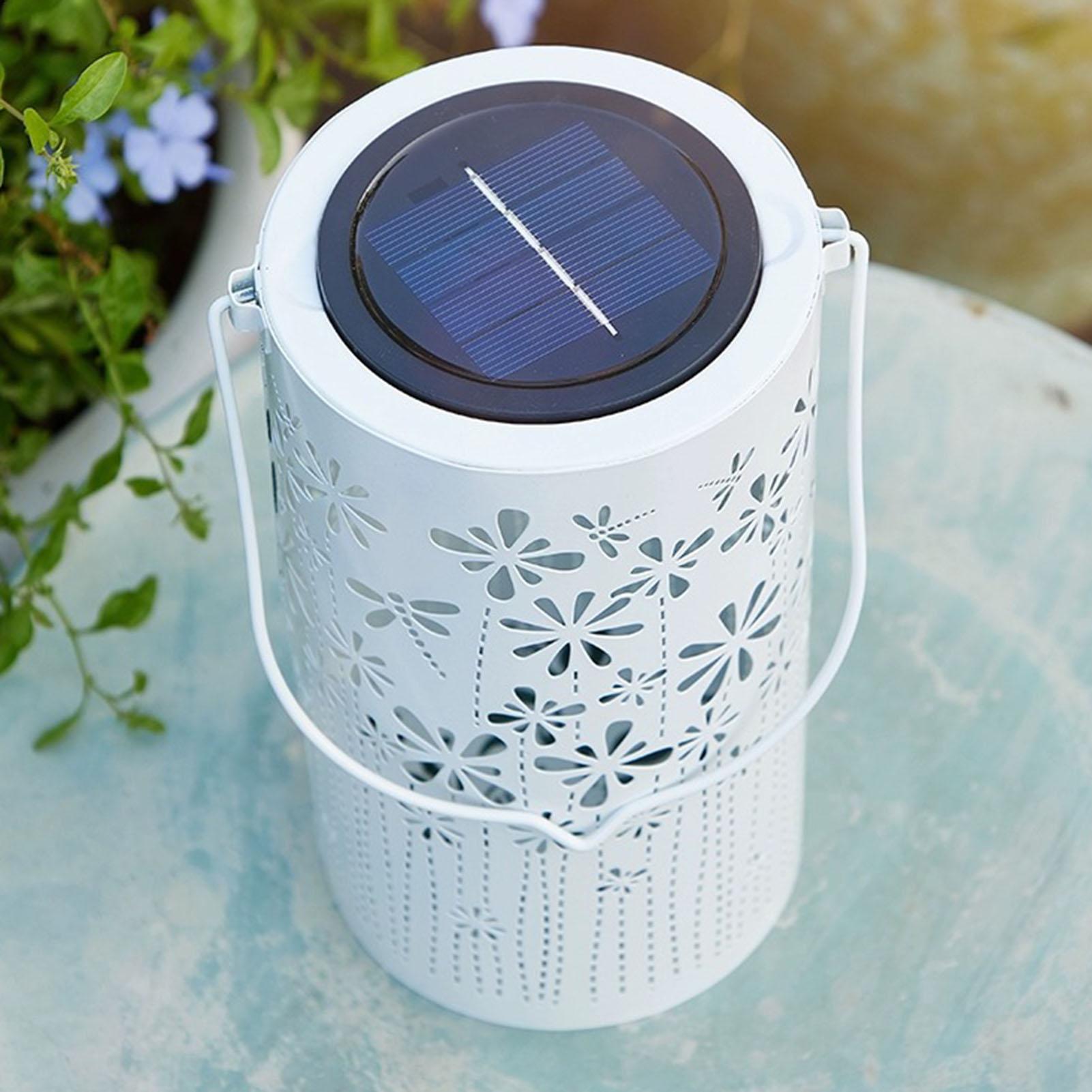 Yard Lighting Decor - Solarna latarenka wisząca, wodoodporne lampy kwiatowe,