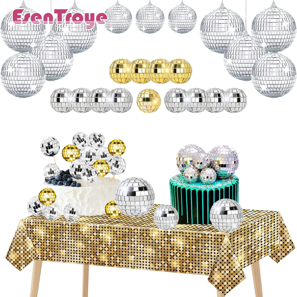 Disco Ball Mirror - 70s 80s 90s Disco dekoracja urodzinowa