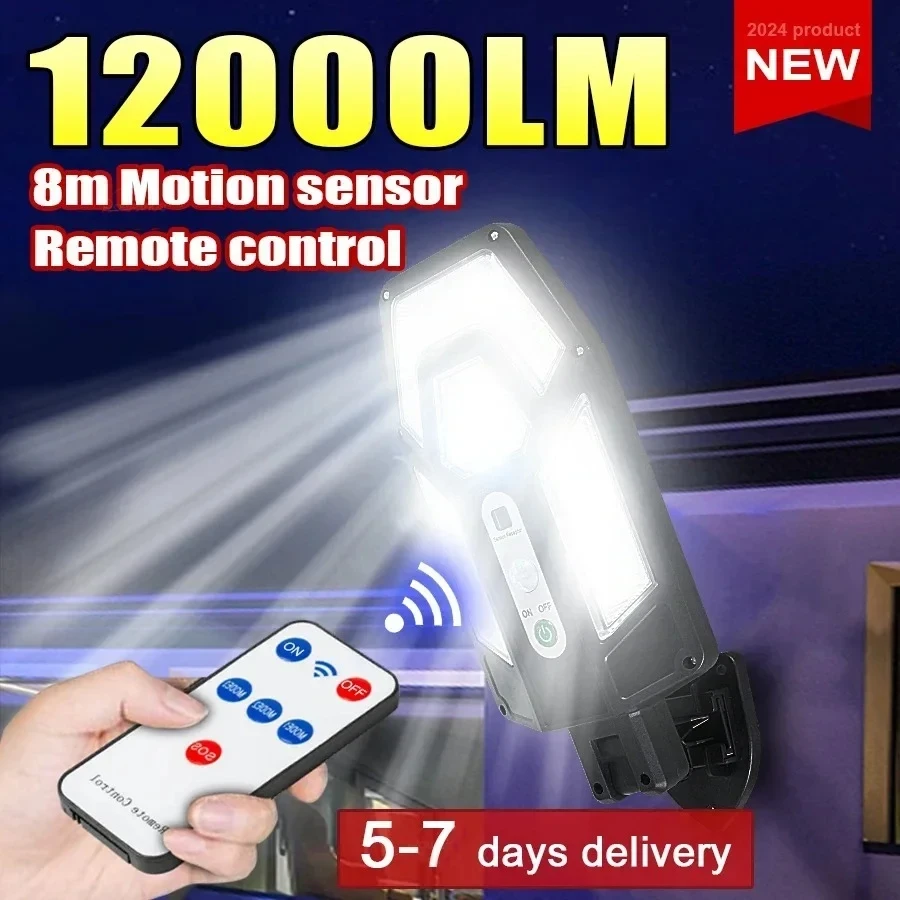 Yard Lighting Decor - Mocna lampa solarna ścienna 12000LM z