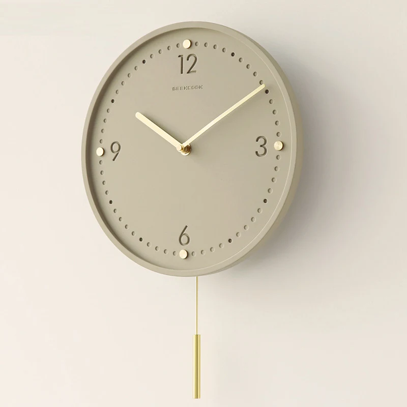 Lighting Home Decor Wall Clocks - Minimalistyczne ciche zegary ścienne do domu,