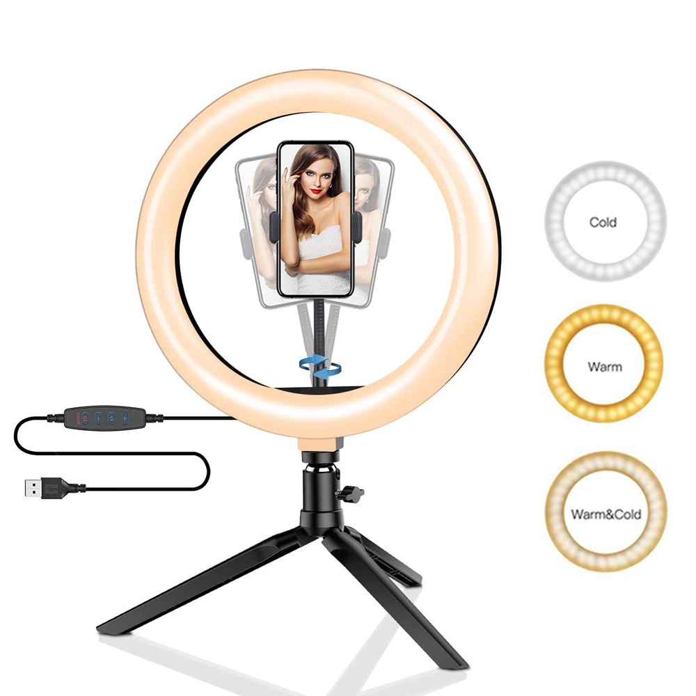 Lighting Gallery - 26cm 10-calowy pierścień LED do selfie