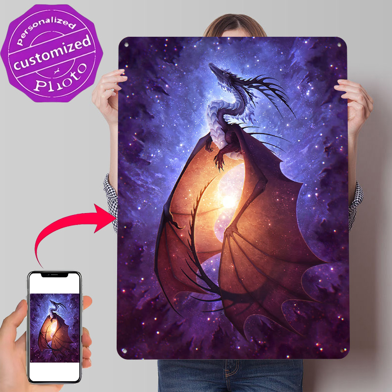 Nova Decor & Lighting Vase - Nova 3D Metalowy Plakat z Teksturą,