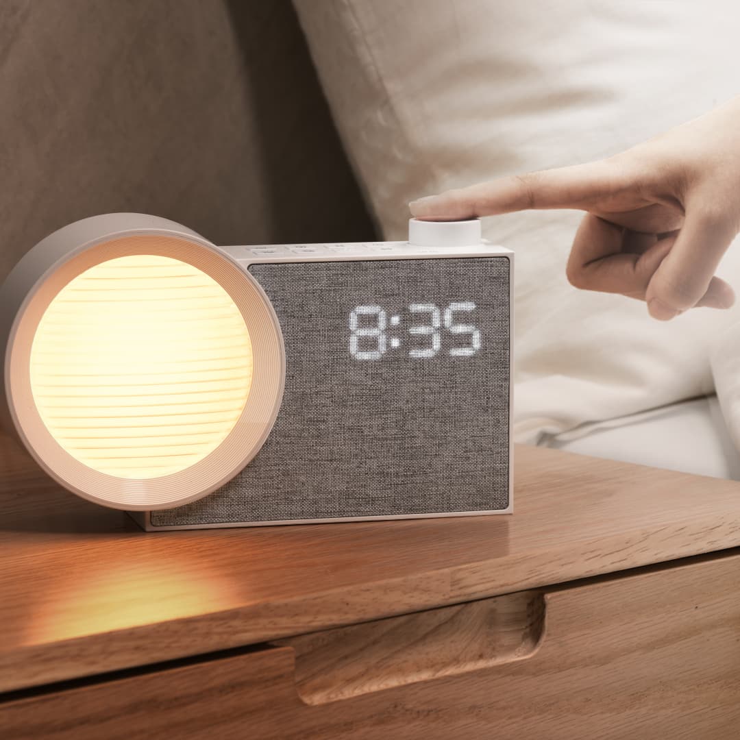 Room Lighting Bedroom Decor - WILIT LED Lampka Nocna Budzik z