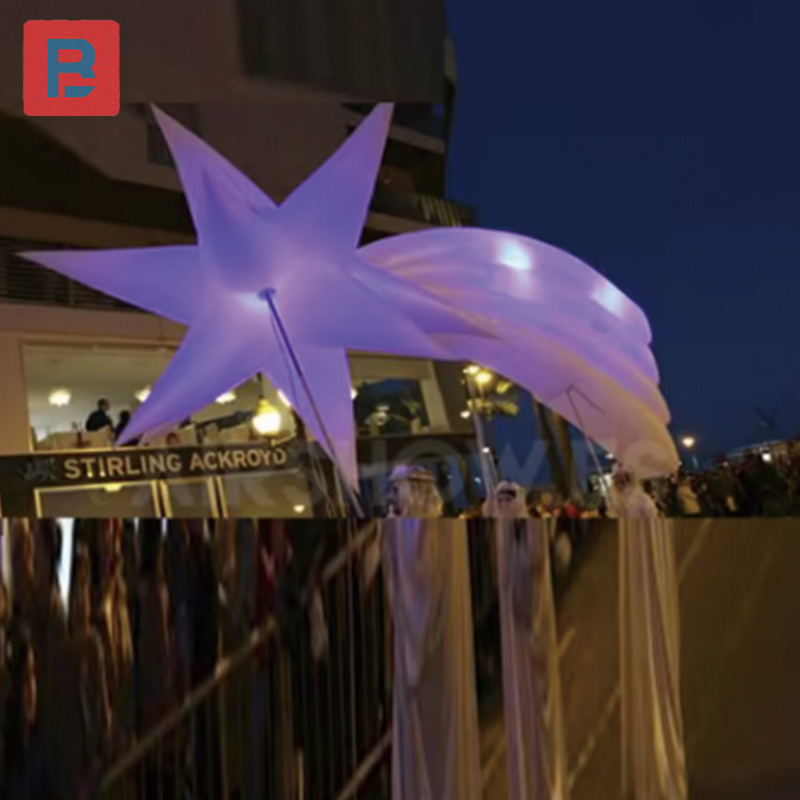 Decor Lighting The Parade - Gwiazdy dmuchane, rekwizyty na parady świąteczne,