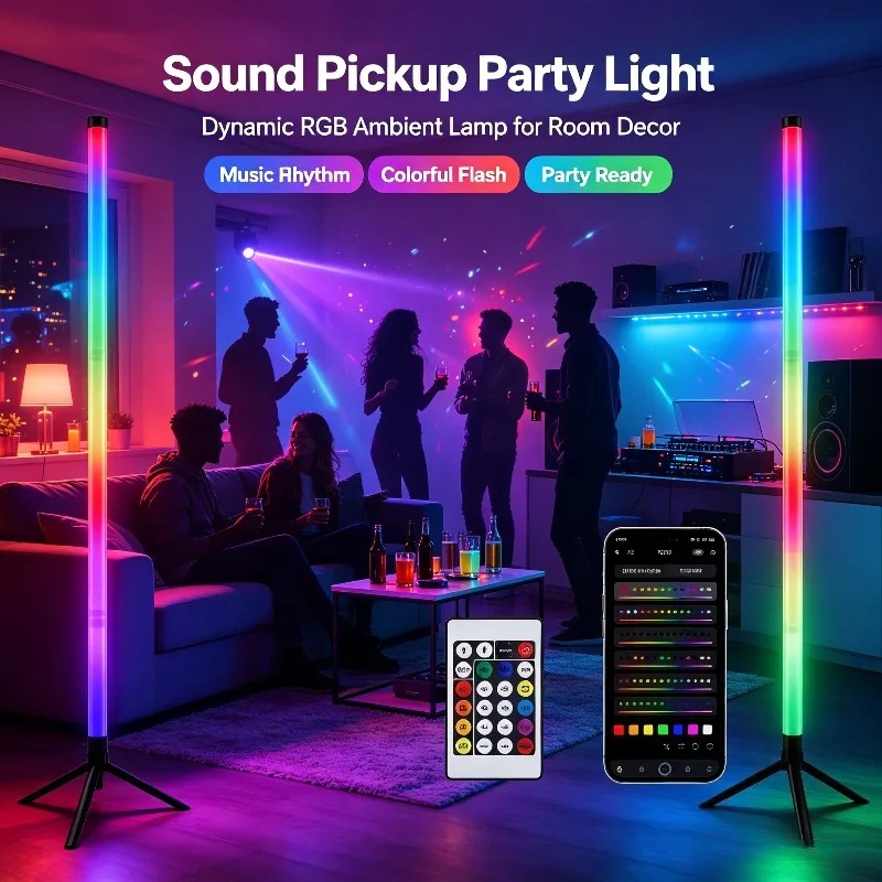 2 sztuki narożnych lamp podłog – Room Lighting Bedroom Decor recenzja i cena