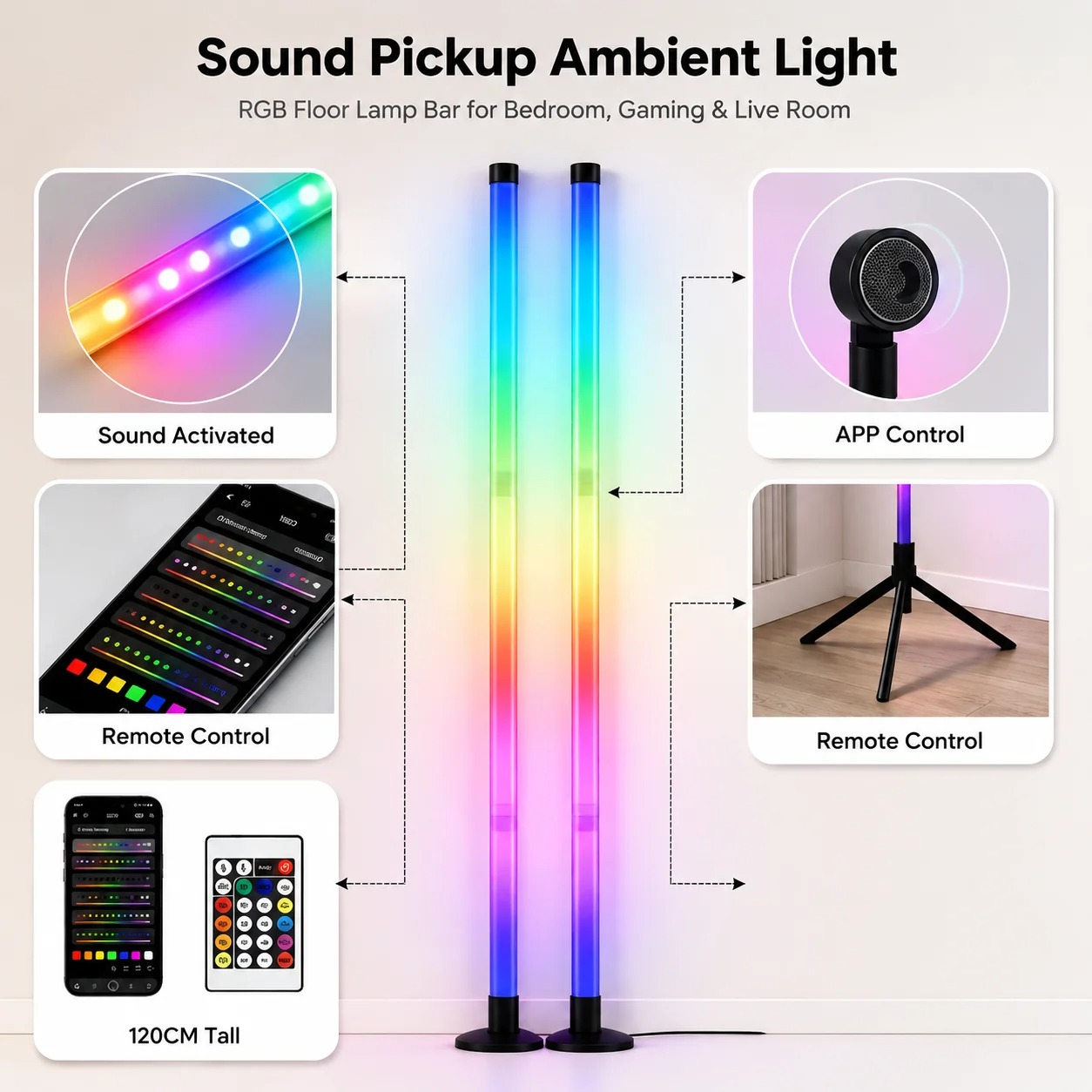 2 sztuki narożnych lamp podłog – Room Lighting Bedroom Decor recenzja i cena