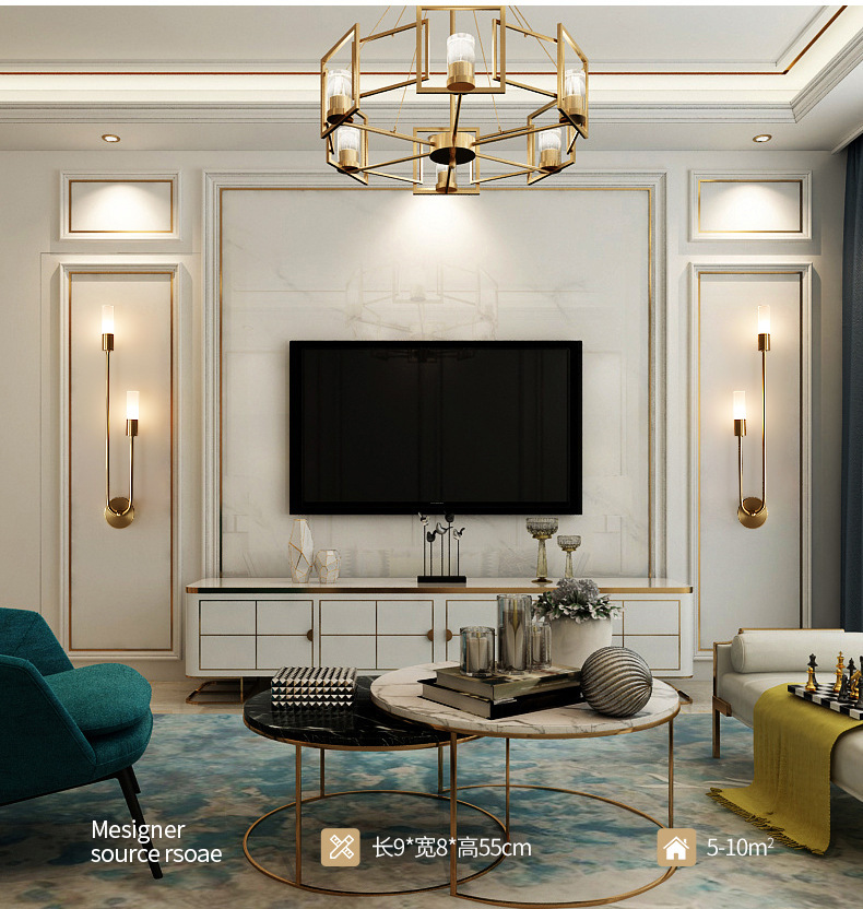 Retro Tło Salon Korytarz Sypia – Room Lighting Bedroom Decor recenzja i cena