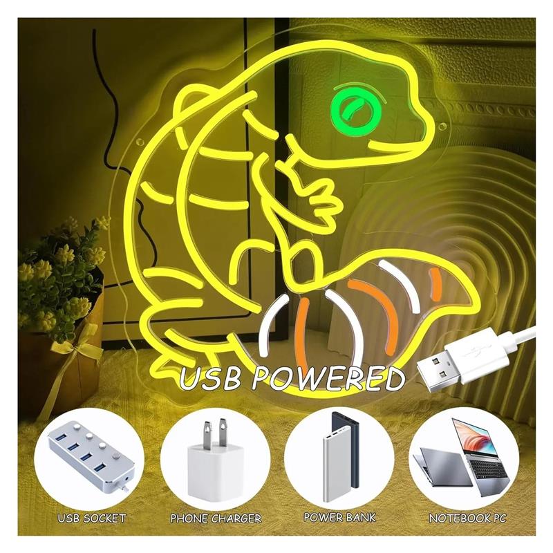 Neonowy znak w kształcie gekon – Gecko Lighting & Decor recenzja i cena