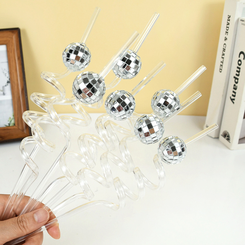 6 szt. Słomek do napojów w ksz – Disco Ball Mirror recenzja i cena