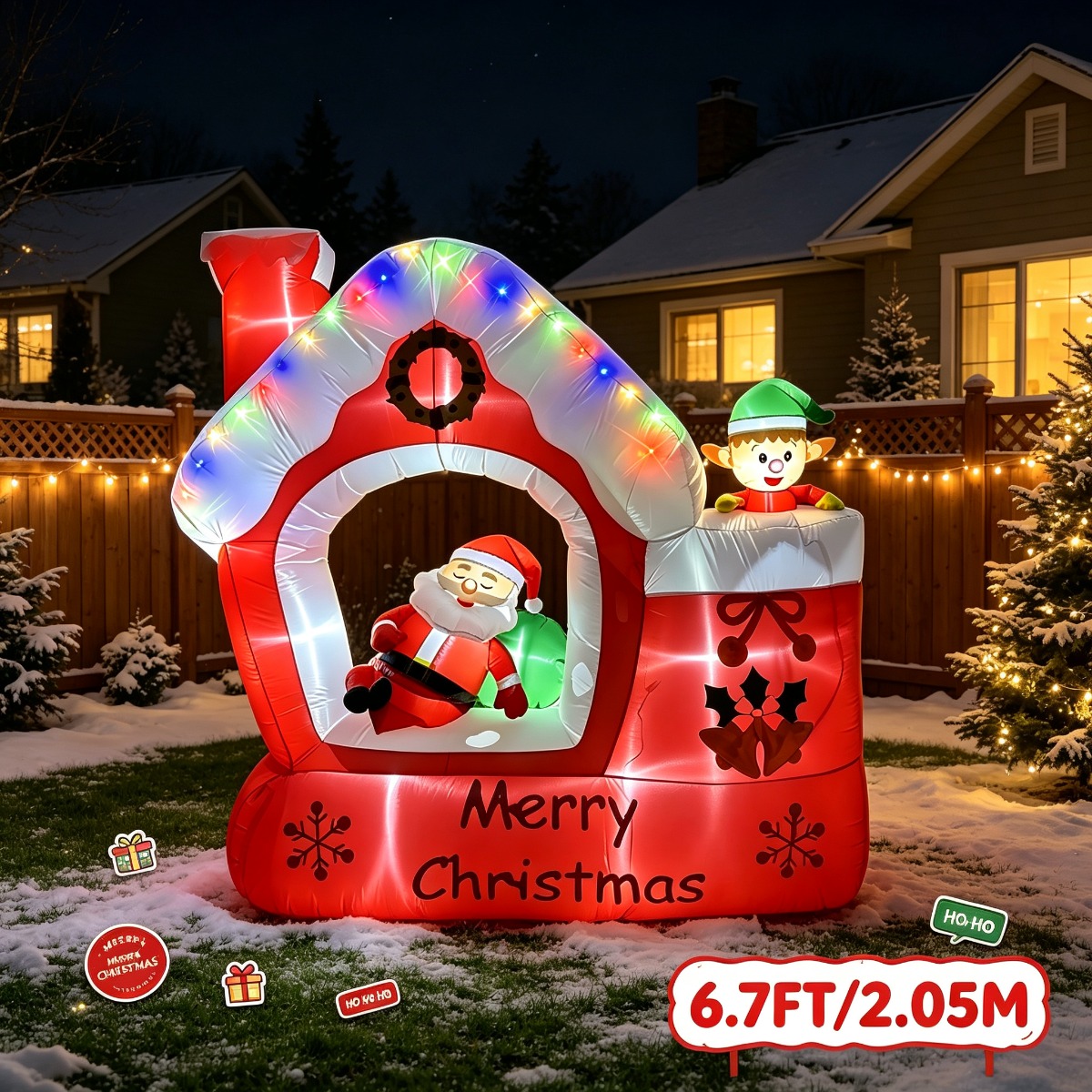 Świąteczna ozdoba ogrodowa: dm – Santa'S Elves Holiday Lighting & Decor Llc recenzja i cena