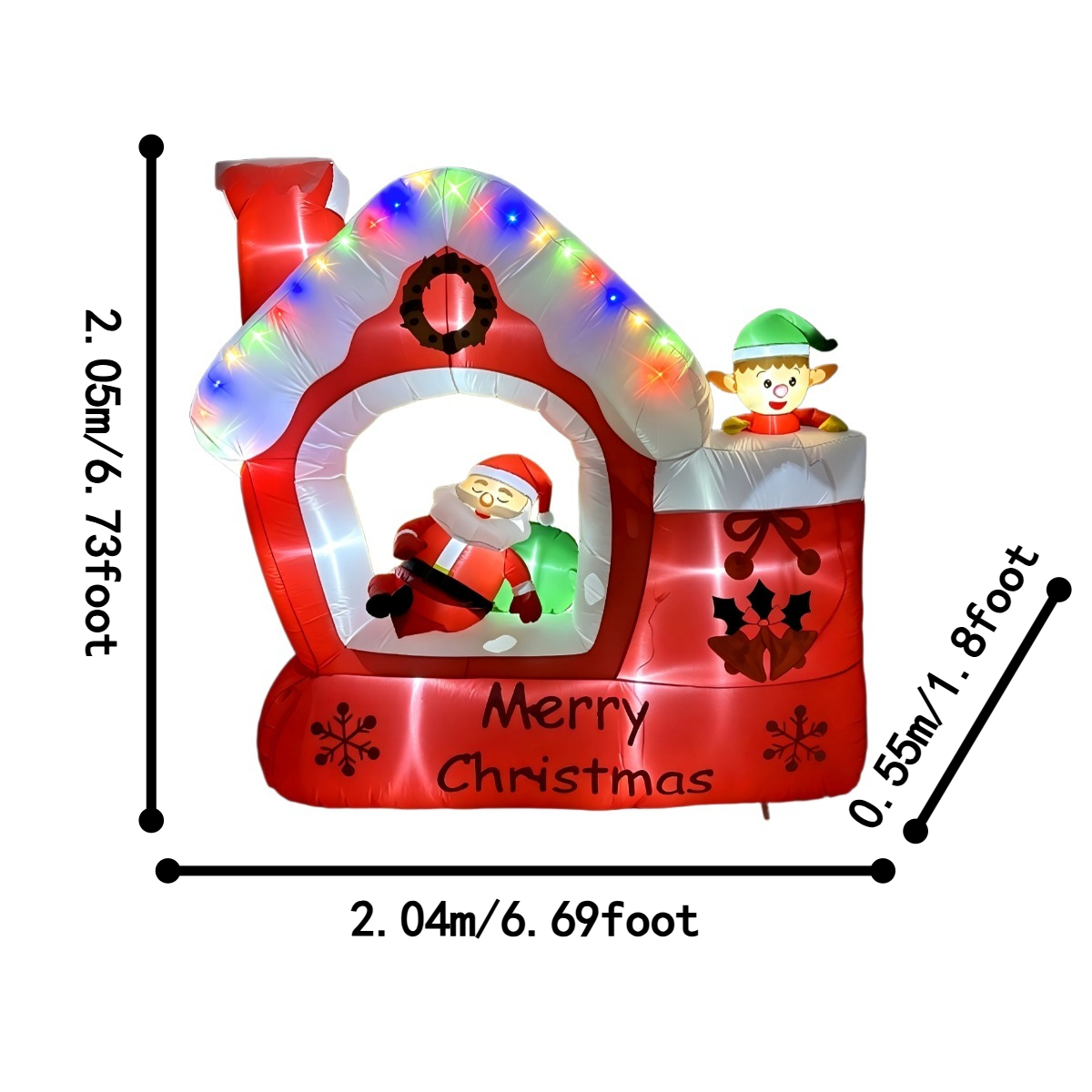Świąteczna ozdoba ogrodowa: dm – Santa'S Elves Holiday Lighting & Decor Llc recenzja i cena