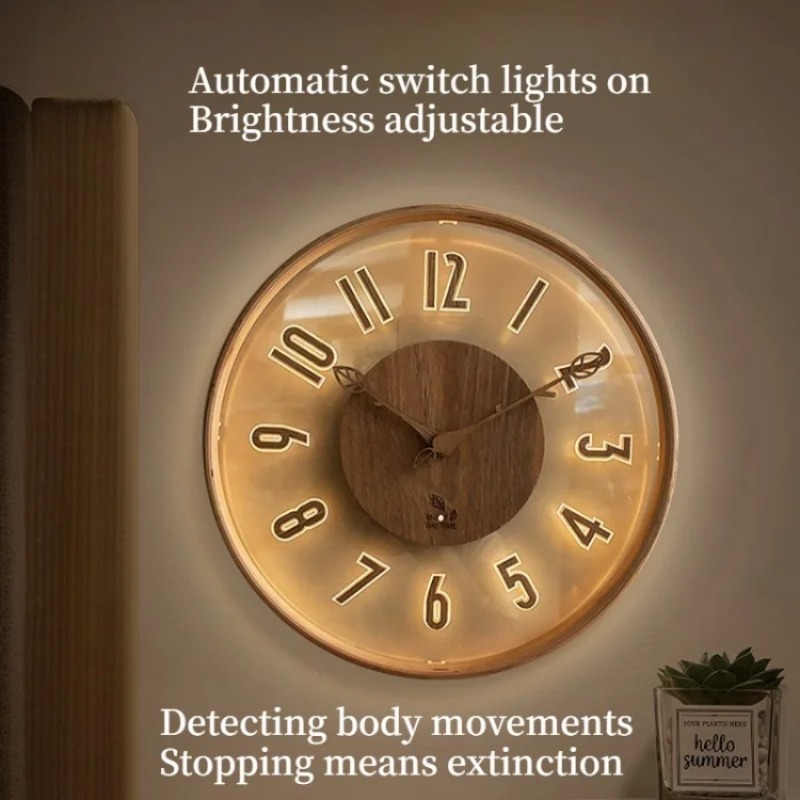 Inteligentne zegary ścienne z  – Lighting Home Decor Wall Clocks recenzja i cena