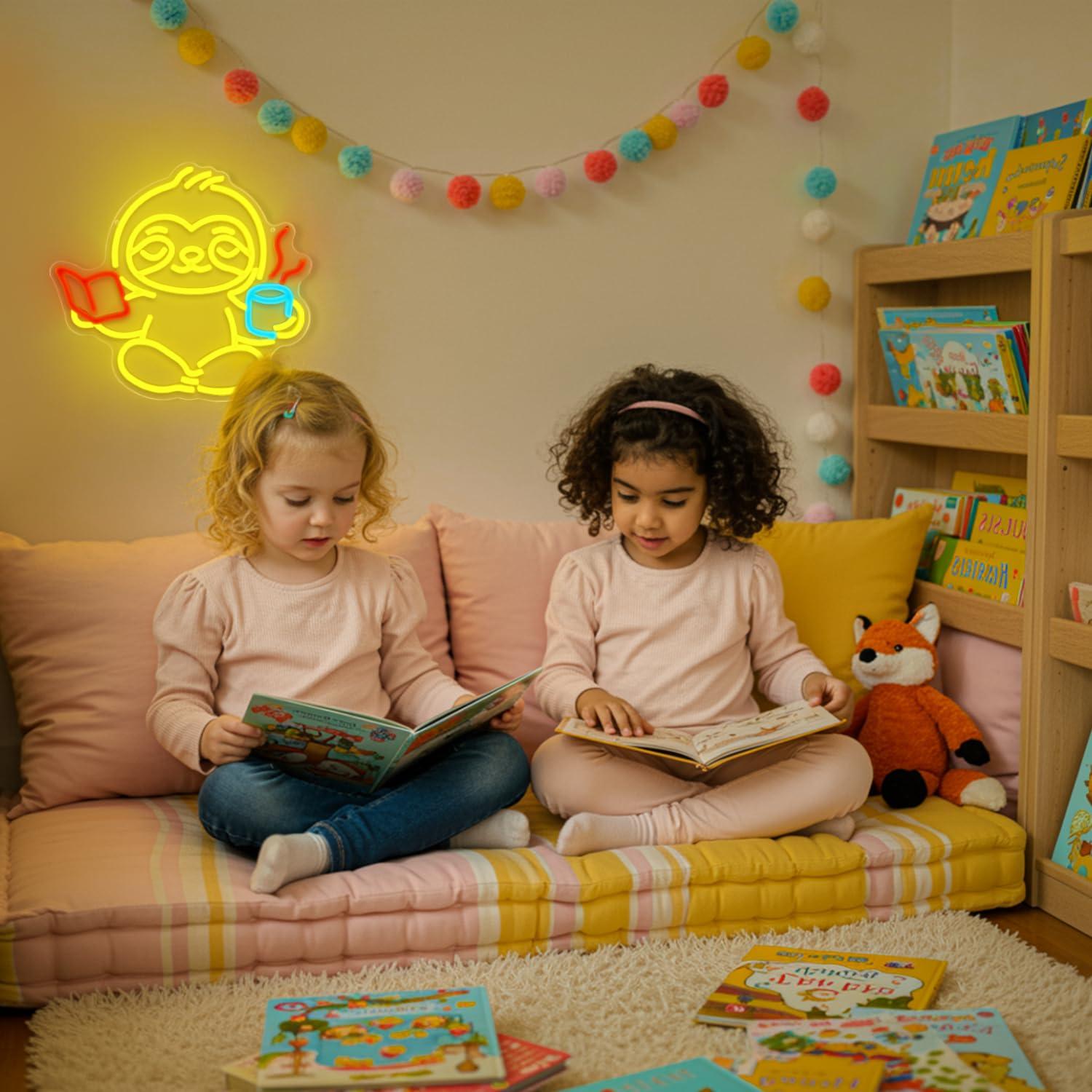 Neonowy znak Leniwiec, lampka  – Room Lighting Bedroom Decor recenzja i cena