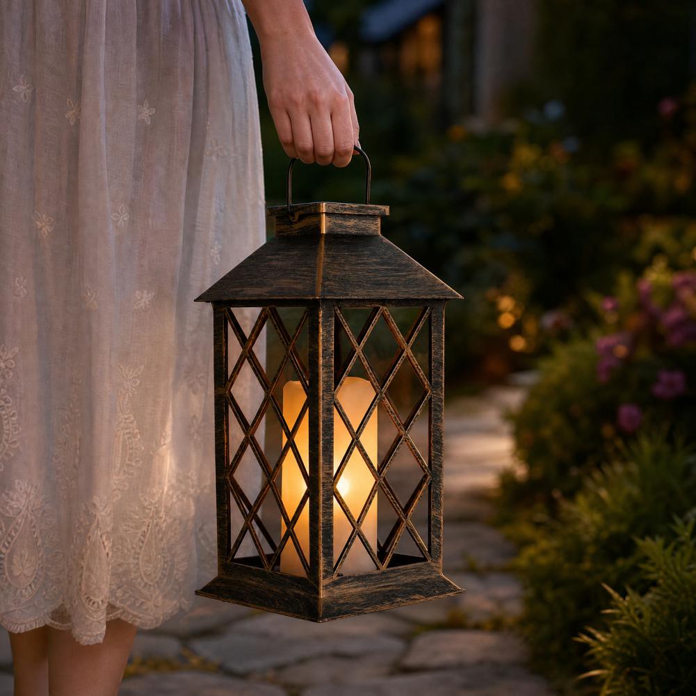 Retro Lampion Solarny, Zewnętr – Yard Lighting Decor recenzja i cena