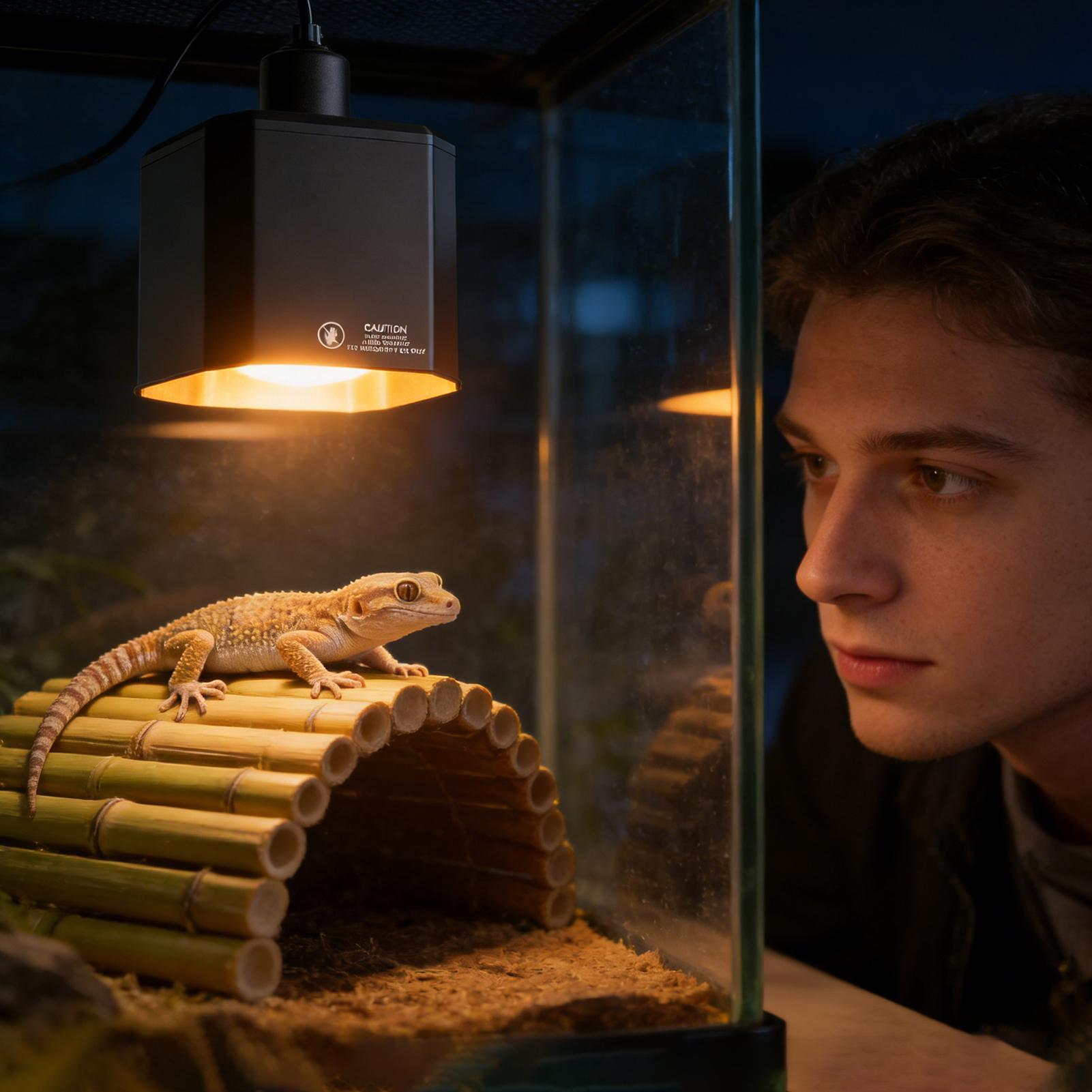 Oprawa lampy grzewczej dla gad – Gecko Lighting & Decor recenzja i cena