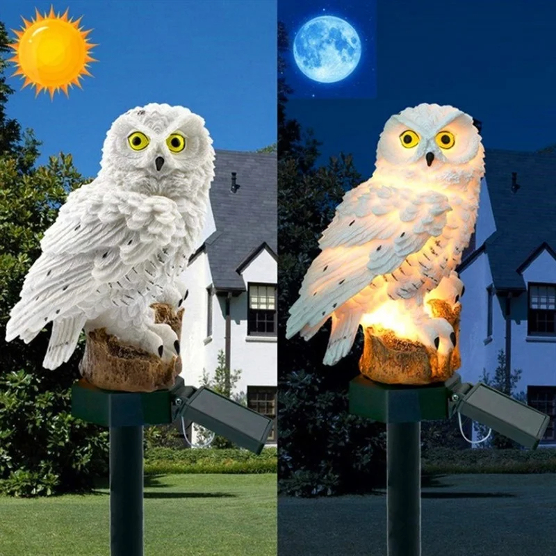 Solarna Statua Sowy, Lampa Ogr – Yard Lighting Decor recenzja i cena