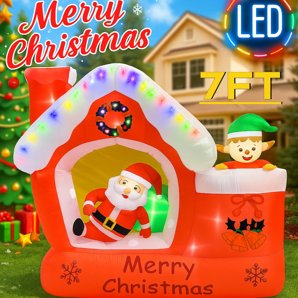 7-stopowy Gigantyczny Nadmuchi – Santa'S Elves Holiday Lighting & Decor Llc recenzja i cena