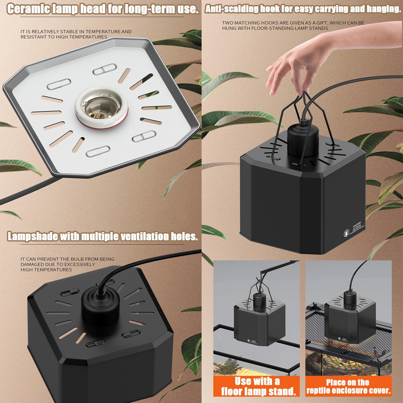 Osłona lampy grzewczej dla gad – Gecko Lighting & Decor recenzja i cena