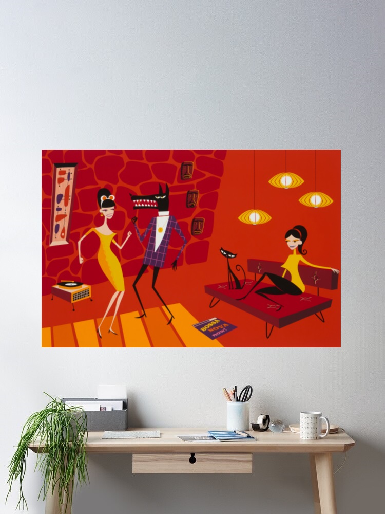Josh Agle Bossa Nova Now Photo – Nova Decor & Lighting Vase recenzja i cena